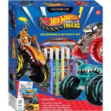 Hot Wheels Monster Trucks Super Kaleidoscope Colouring and Activity Kit