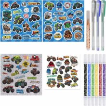 Alternative view of Hot Wheels Monster Trucks Super Kaleidoscope Colouring and Activity Kit