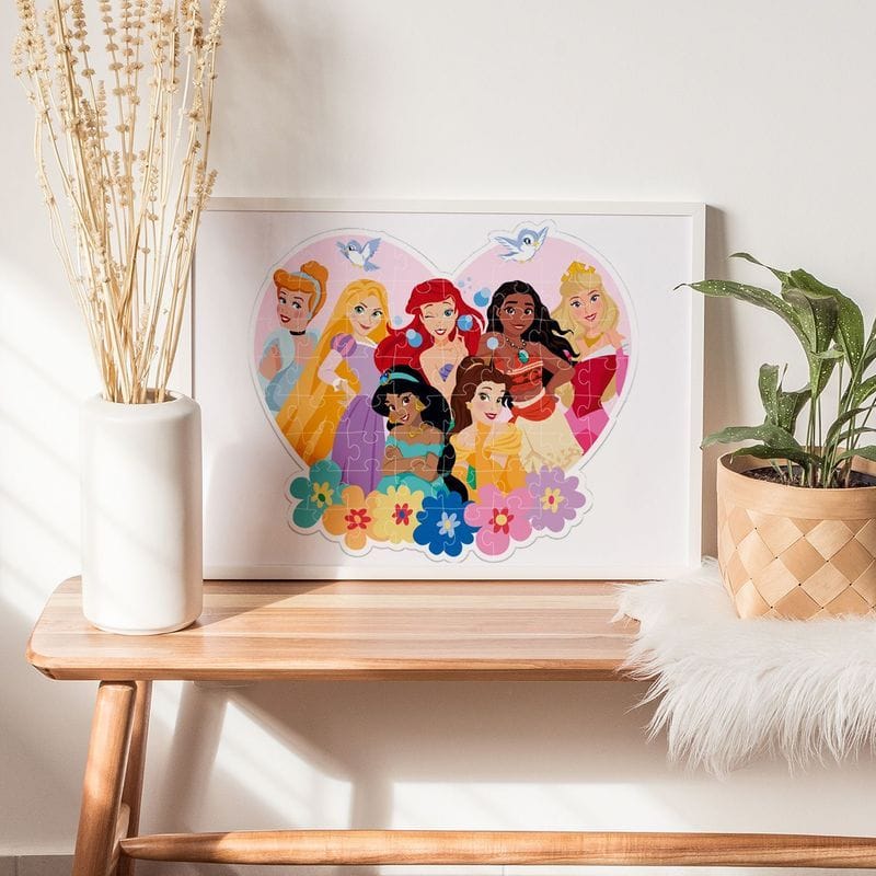 Jnr Jigsaw Disney Princess Shiny Shaped Jigsaw Puzzle 60 Pieces and Activity Book 2 Jnr Jigsaw Disney Princess Shiny Shaped Jigsaw Puzzle 60 Pieces and Activity Book - Image 2