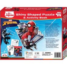 Jnr Jigsaw Marvel Spider-Man Shiny Shaped Jigsaw Puzzle 60 Pieces and Activity Book - Image 8
