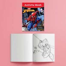 Jnr Jigsaw Marvel Spider-Man Shiny Shaped Jigsaw Puzzle 60 Pieces and Activity Book - Image 6