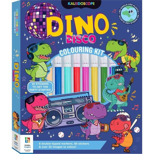 Kaleidoscope Colouring Kit Dino Disco 1 Kaleidoscope Colouring Kit Dino Disco