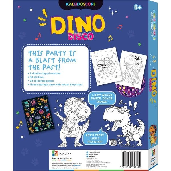 Kaleidoscope Colouring Kit Dino Disco 5 Kaleidoscope Colouring Kit Dino Disco - Image 5