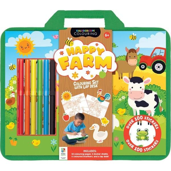 Kaleidoscope Lap Desk Colouring Set Happy Farm 1 Kaleidoscope Lap Desk Colouring Set Happy Farm