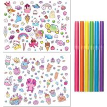 Alternative view of Kaleidoscope Lap Desk Colouring Set Sweet Treats