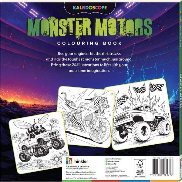 Kaleidoscope Monster Motors Colouring Book 4 Kaleidoscope Monster Motors Colouring Book - Image 4