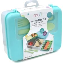 Melii 2 Tier Bento Lunch Box Blue