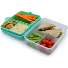 Alternative view of Melii 2 Tier Bento Lunch Box Blue