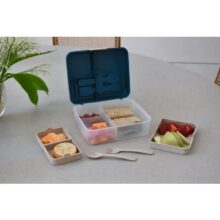 Alternative view of Melii 2 Tier Bento Lunch Box Luxe Blue