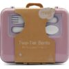 Melii 2 Tier Bento Lunch Box Luxe Pink