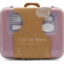 Melii 2 Tier Bento Lunch Box Luxe Pink