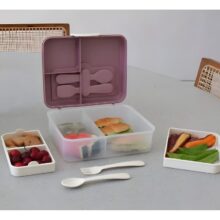 Melii 2 Tier Bento Lunch Box Luxe Pink - Image 3