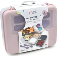 Melii 2 Tier Bento Lunch Box Pink