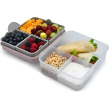 Melii 2 Tier Bento Lunch Box Pink - Image 5