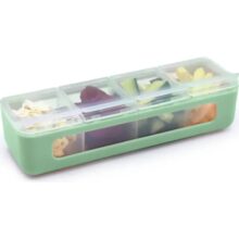 Alternative view of Melii 4 Compartment Snackle Box Mint