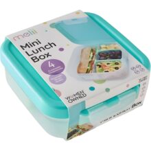 Melii Mini Bento Lunch Box Blue and Mint