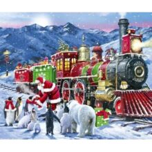 Alternative view of Mindbogglers Christmas Santa's Train 1000 Piece Jigsaw Puzzle