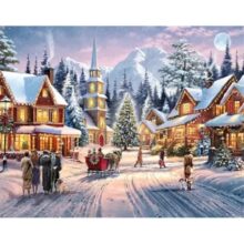 Alternative view of Mindbogglers Christmas Tinsel Town 1000 Piece Jigsaw Puzzle