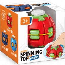 Press and Spin Fidget Ball Red
