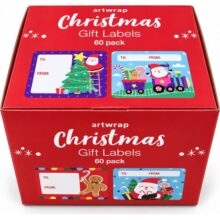 Artwrap Christmas Jumbo Gift Labels 60 Pack Kids 5 Artwrap Christmas Jumbo Gift Labels 60 Pack Kids - Image 3
