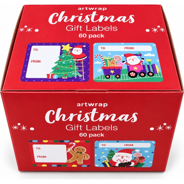 Artwrap Christmas Jumbo Gift Labels 60 Pack Kids 3 Artwrap Christmas Jumbo Gift Labels 60 Pack Kids - Image 3