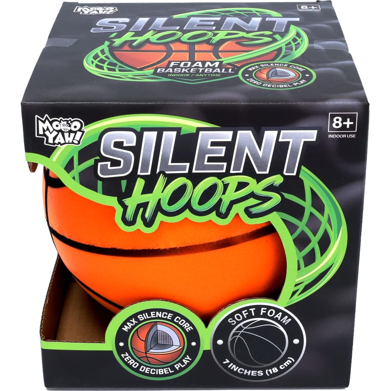 MooYah Silent Hoops Foam Basketball 18cm 1 MooYah Silent Hoops Foam Basketball 18cm