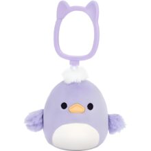 Squishmallows Clip On Plush 9cm Daquarius Purple Duck