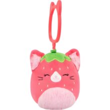 Squishmallows Clip On Plush 9cm Olma Strawberry Cat