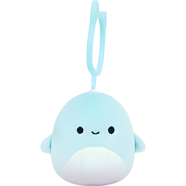 Squishmallows Clip On Plush 9cm Shah Teal Whale 1 Squishmallows Clip On Plush 9cm Shah Teal Whale