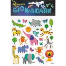 Stickers Glow in the Dark 27 Pack Animals