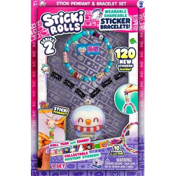 Sticki Rolls Pendant and Bracelet Set Series 2 Chillin Charlie 1 Sticki Rolls Pendant and Bracelet Set Series 2 Chillin Charlie