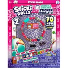 Sticki Rolls Sticki Bands Sticker Bracelet Series 2 Stardust and BunBun