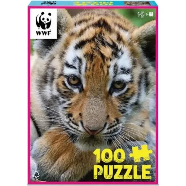 WWF Jigsaw Puzzle 100 Pieces Tiger Cub 1 WWF Jigsaw Puzzle 100 Pieces Tiger Cub