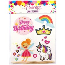 Cake Toppers Happy Birthday 6 Pack Fairy Princess