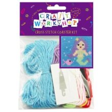 Craft Workshop Cross Stitch Coaster Kit 11cm Mermaid