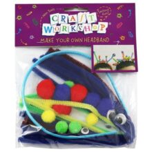 Craft Workshop Make Your Own Headband Kit Blue Bright Colours