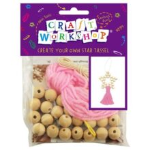 Craft Workshop Make Your Own Star Tassel Kit Pink